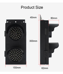 الصلب حالة جانب واحد 100 مللي متر الضوء الأحمر الأخضر - Product Image 5