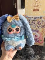 Boîte Mystère Officielle en Peluche Série V4 Baby Three Lily Rabbit Town - Ensemble Scellé Original de 6 Boîtes, Cadeau Tendance Kawaii BB3 en Gros