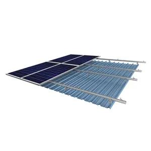 Producto relacionado con la energía solar Estructura de techo Paneles solares Montaje de componentes de techo Barra de ángulo de aluminio Kit de pies solares en L