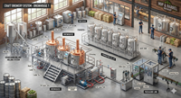 Machine de remplissage de bouteilles de bière en acier inoxydable haute efficacité, prête à être expédiée, vente en gros, approuvée CE
