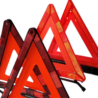 Triangles de signalisation d'urgence réfléchissants rouges, lot de 3, conformes aux normes d'usine, avec étui de transport, modèle YS-101 Anhui YISHI pour véhicules