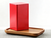 Boîte en métal carrée personnalisée avec couvercle, boîte de rangement hermétique en métal pour thé, café, bonbons, aliments, cuisine et emballage cadeau