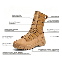 Botte tactique pour hommes, imperméable, à bout en acier, botte de sécurité, botte de randonnée tactique, imperméable, botte de combat tactique, botte de travail de sécurité pour hommes