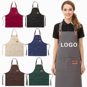 <span class=keywords><strong>Delantal</strong></span> <span class=keywords><strong>de</strong></span> <span class=keywords><strong>Cocina</strong></span> para Chef, con Logotipo Personalizado Impreso, <span class=keywords><strong>Delantal</strong></span> <span class=keywords><strong>de</strong></span> Lona Reutilizable y Duradero para Restaurante, Cafetería, Camarero - Product Image 1