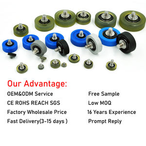 48mm PU vida rulman PU60848-16C1L10M8 PU flaş rulman makaralı tekerlek 608RS poliüretan kaplı kauçuk kasnak tekerlek rulman - Product Image 2