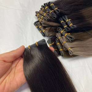 准备发货 天才级纬纱人发接发 超薄无缝纬纱 现货 高光混合染色 渐变色 - Product Image 5