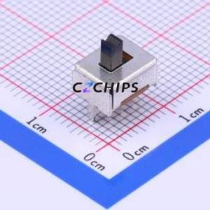 OS202011MS2QS1 Slide Switch Through hole Component (THT) Switch Double Pole Double Throw Rectangle Pin Header PC Pin 8mm - Product Image 1