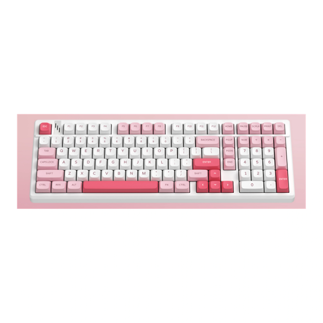 Teclado Mecanico De 101 Teclas Con Triple Modo, Retroiluminacion RGB, Teclas Intercambiables En Caliente Y Teclas Silenciosas