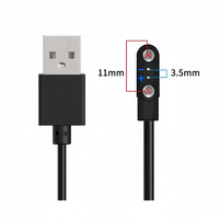 Câble de charge et de données magnétique USB 2.0 universel à conducteur en cuivre pour montre connectée enfant (2, 4 ou 5 broches)