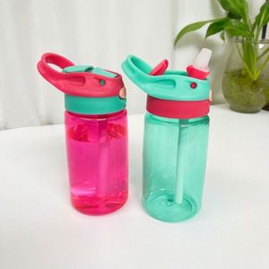 Vaso de aprendizaje con asa anticaída, estilo pico de pato, 480 ml, botella de plástico ecológica de doble pared para adultos - Product Image 4