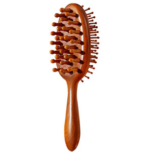 Peine de masaje de doble cara con cojín de aire y peine de madera de sándalo para el cuidado del cuero cabelludo, anticaída del cabello y salud del meridiano de la cabeza - Product Image 5