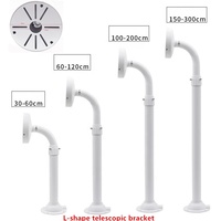 1 support métallique universel de vidéosurveillance et support de montage de poteau de machine à billes pour support de montage de panneau de caméra de vidéosurveillance