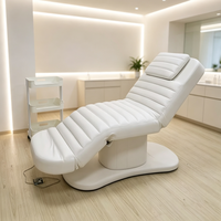 Moderne 3-Motoren Elektrische Massageliege aus Holz für Salon, Spa, Gesichtsbehandlung und Wimpernverlängerung mit Luxus-Design