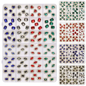 Set <span class=keywords><strong>de</strong></span> 12 Compartimentos <span class=keywords><strong>de</strong></span> Adornos Mixtos para <span class=keywords><strong>Uñas</strong></span>: Serpiente, Corazón, Saturno, Rombo - Accesorios DIY para Arte <span class=keywords><strong>de</strong></span> <span class=keywords><strong>Uñas</strong></span> al por Mayor - Product Image 4