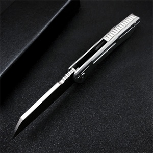 Manufacturer New Wholesale DIY OEM Pocket <b>Knife</b> Multi-Functional <b>Knives</b> with D2 High Speed Steel Blade and One Line <b>Lock</b> - Product Image 4