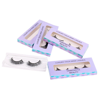 Boîte d'emballage en papier vide de luxe de marque privée pour faux cils Logo personnalisé Finition mate Avantage UV Cosmétiques Utilisation industrielle