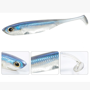 ZR Nouveau Leurre de pêche souple personnalisable, couleurs variées, 7-12cm, queue <span class=keywords><strong>aiguille</strong></span>, pour Black Bass, Drop Shot, Minnow, imprimé, pour pêche en lac - Product Image 5