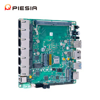 Piesia Murah Intel Generasi ke-12 N150 N100 N305 Pfsense Firewall PC Mainboard DDR5 6 Lan POE 2Com Nano Itx Motherboard