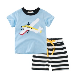 Abbigliamento estivo bambino per bambini di 8 anni nuovi <span class=keywords><strong>vestiti</strong></span> primavera estate bebè vestito a due pezzi ragazzo - Product Image 1