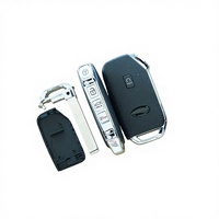 Vente en gros de coques de clé intelligentes Szvoraus Ki à 5 boutons (verrouillage/déverrouillage/coffre/HOLD/panique/démarrage à distance/KK12) ABS noir FCC ID CQOCQOFD00790