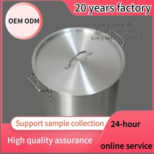 Peralatan Dapur Grosir 12-100QT <span class=keywords><strong>Set</strong></span> Panci Besar Industri dari Paduan Aluminium dengan Keranjang Pegangan Logam untuk Kompor Gas Gaya Amerika - Product Image 6