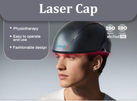 Gorro de Terapia Láser Frío de Baja Intensidad, 552 Diodos, Luz Roja de 655nm, Casco para Crecimiento del Cabello, Recargable, Grado Médico CE, OEM
