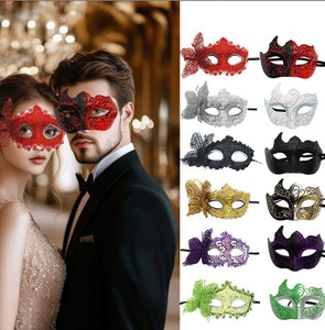 <span class=keywords><strong>Masque</strong></span> en dentelle et plumes vénitien personnalisé en gros sur bâton pour mariage, fête, déguisement, cosplay, carnaval, événements et fournitures - Product Image 4