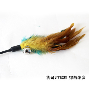 Nouveau jouet pour chat, jouet à plumes coloré pour chat, accessoires pour animaux de compagnie, bâton long avec clochette, jouet amusant pour chat, commerce électronique transfrontalier. - Product Image 2