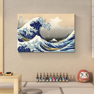 Tableau mural moderne Kanagawa, vue sur l'océan, impression sur toile, impressions impressionnistes, décoration de salon, œuvres d'art pour la maison - Product Image 3