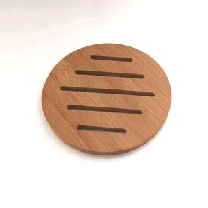 Posavasos Redondo de Bambú Japonés, Aislante del Calor, Ecológico, de Madera, para Tazas de Café, Platos y Servilletas - Product Image 1