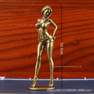 Modelo de belleza de cobre puro Retrato sexy Cantante Adornos Juguete Mango Colección Regalo China - Product Image 2