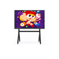 Tableau blanc interactif intelligent à écran tactile infrarouge AI pour salle de classe, tailles 65, 75, 85, 100, 110 pouces, affichage LCD