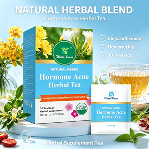 Winstown OEM ODM hormone acne herbal tea honeysuckle chrysanthemum support hormonal balance soothes skin discomfort Herbal tea - Product Image 4
