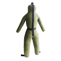 Sac de sable d'entraînement en toile Oxford épaisse vert armée pour combat, incendie et formation, avec remplissage de sable pour entraînement au combat et à la lutte contre les incendies