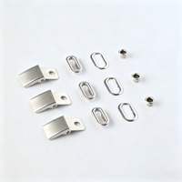 Ensemble de boucles courbées en acier inoxydable avec finition multicolore, œillets ovales et rivets creux pour la fabrication de chapeaux