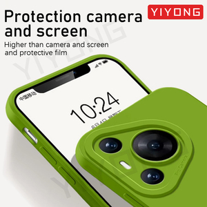 Para <span class=keywords><strong>Huawei</strong></span> Pura 70 Pro Plus Pura70 Ultra contraportada <span class=keywords><strong>DUO</strong></span> Cámara protección Coque venta al por mayor funda de teléfono de silicona líquida fábrica - Product Image 4