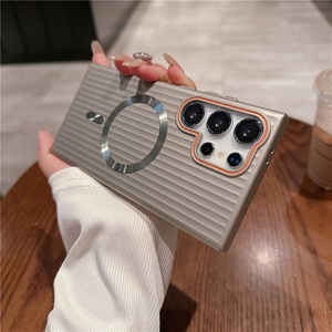 เคสโทรศัพท์ใสแบบใหม่ ดีไซน์หรูหรา สำหรับ Samsung S25 Ultra S24 S23 S22 พร้อมแม่เหล็ก - Product Image 2
