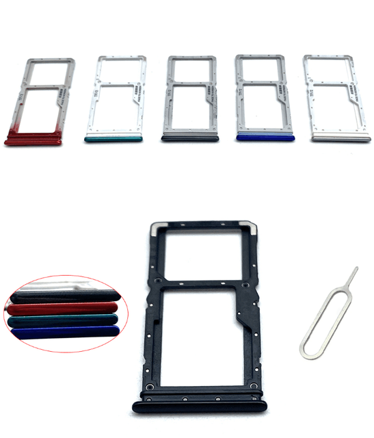 Mobile Phone SIM Card Tray Slot Holder for Redmi Note 7 8 Pro / Redmi 8 Cellphone Replacement Spare Parts