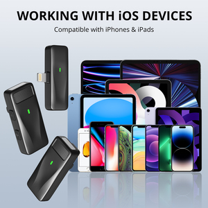 Không dây Lavalier Microphone Loại C IOS ve áo mic Android iPhone iPad video ghi âm sạc trường hợp giảm tiếng ồn Microphone - Product Image 6