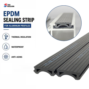 Tira de Sellado de <span class=keywords><strong>Goma</strong></span> EPDM Extruida Personalizada, a Prueba de Polvo, para Rieles de Ventanas Corredizas de <span class=keywords><strong>Aluminio</strong></span> y Sellado de Marcos de Puertas - Product Image 1
