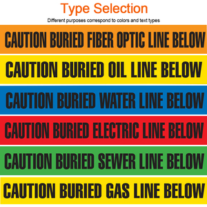 Ruban <span class=keywords><strong>de</strong></span> marquage détectable en acier inoxydable EONBON pour câbles, pipelines et travaux publics - Product Image 3