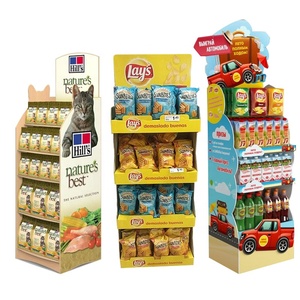 Snack siêu thị giấy hiển thị giá hạt bánh mì hiển thị giá cà phê kẹo khoai Tây Chip sàn Pallet hiển thị - Product Image 1