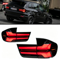 Feux arrière LKS pour X5 E70 (2007-2013) ; Ensemble de feux arrière 12V 30W avec feux de freinage LED, feux de recul et clignotants séquentiels