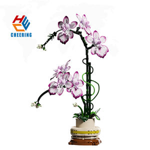 13114 Bloem Bouwstenen <span class=keywords><strong>Plant</strong></span> Orchidee Bakstenen Desktop Verzamelobjecten Blokken Bouwen Speelgoed Kind Diy Volwassen Romantische Geschenken Voor Kinderen - Product Image 1