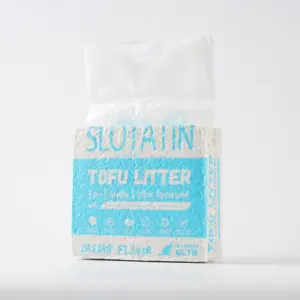 Areia de tofu para gatos, tofu inodoro, livre de poeira, rapidamente, higiênico, fácil de limpar, seguro, areia para gatos