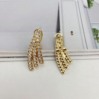 OR23796 Parure de bijoux africains pour femme avec grand pendentif, collier plaqué or, bijoux de luxe en forme de fleur pour mariage, fiançailles, fête