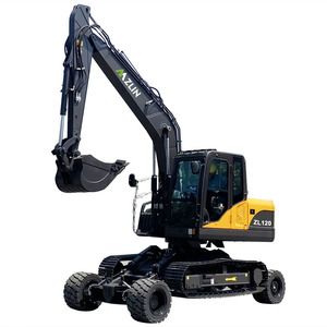 Mini-excavatrice ZL120 avec toutes les pièces en bon état, accessoire pour excavatrice sur chenilles, tracteur-excavatrice sur chenilles - Product Image 6