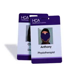 Digital Printing Business Card PVC Plastic Custom Employee ID Card Printing With Staff Name Photo