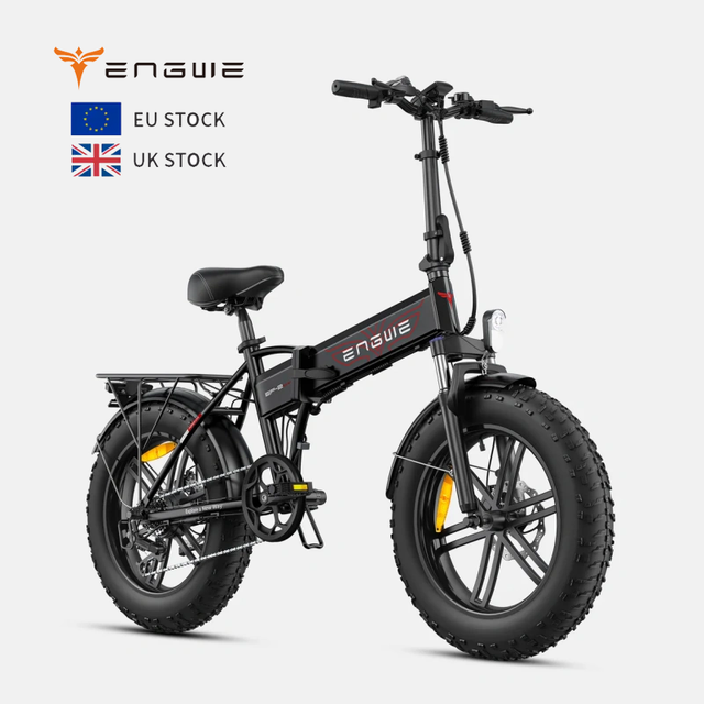 ENGWE EP-2 Boost Foldable Electric Bicycle With 20*4.0" Fat Tire Ebike 48v Integrated Battery All-terrain Electric Road Bike