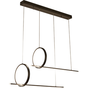 Lámpara de Araña Negra Moderna y Minimalista para Comedor, Barra o Mostrador, Líneas Únicas en Estilo Nórdico, Lámpara Colgante Moderna para Restaurantes - Product Image 1